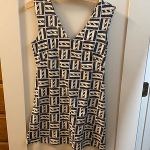 Original Mahi Gold dress in navy flag print